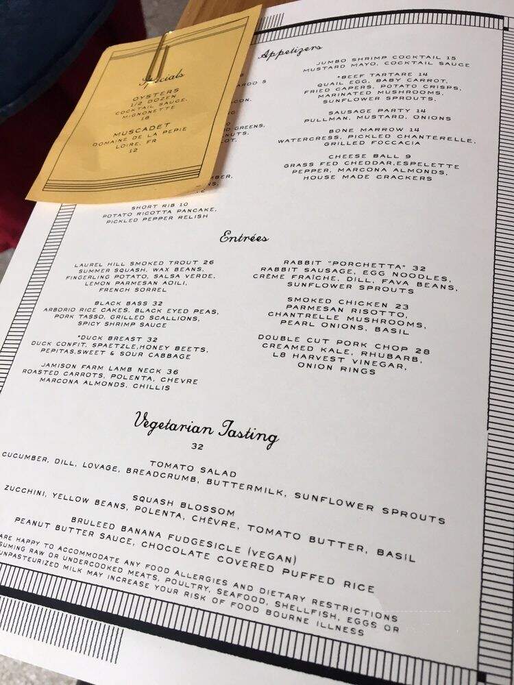 Whitfield - Pittsburgh, PA menu_pic