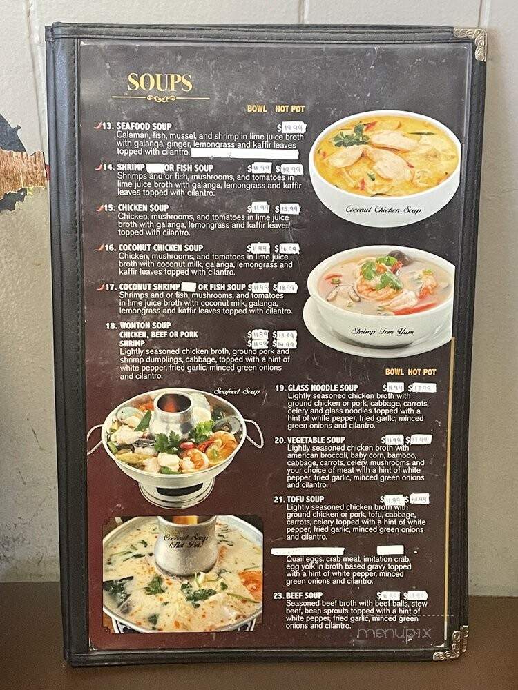Happy Thai Restaurant - Long Beach, CA menu_pic