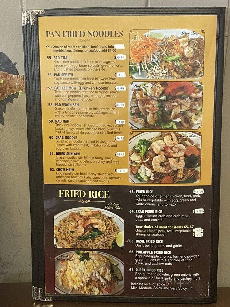 Happy Thai Restaurant - Long Beach, CA menu_pic