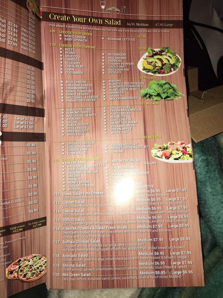 3 Bros Pizza - Astoria, NY menu_pic