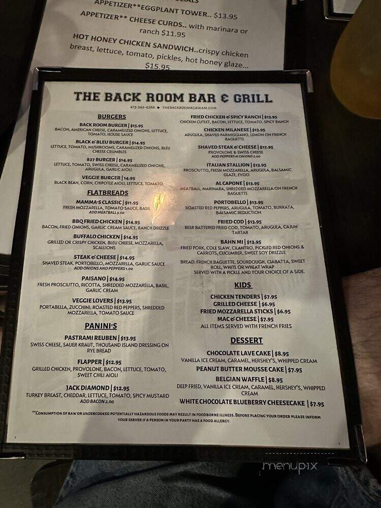 The Back Room Bar And Grill - Agawam, MA