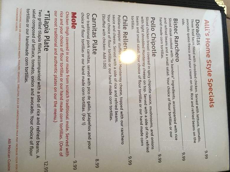 Mi Cocina - Austin, TX menu_pic