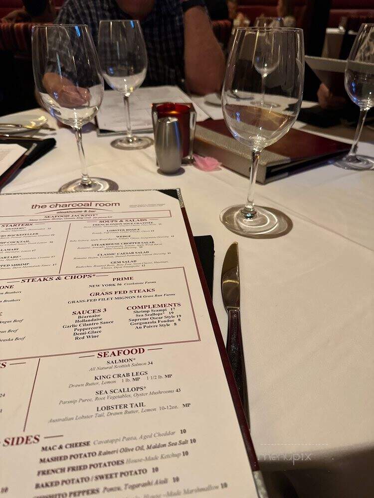 The Charcoal Room - Las Vegas, NV menu_pic
