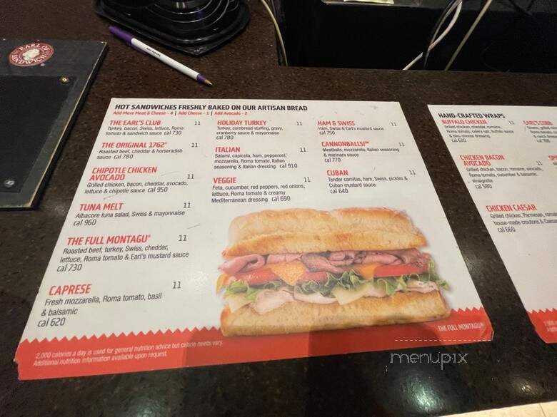 Earl of Sandwich - Valley Center, CA menu_pic