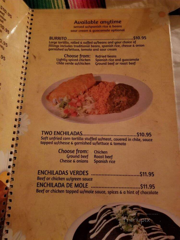 Las Margaritas - Tillamook, OR menu_pic