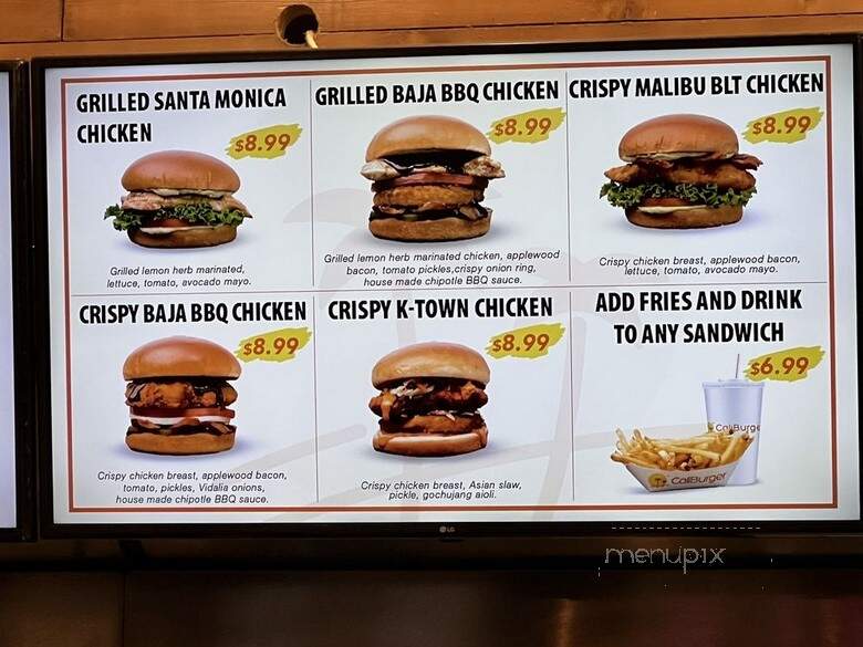 CaliBurger - Lynnwood, WA menu_pic