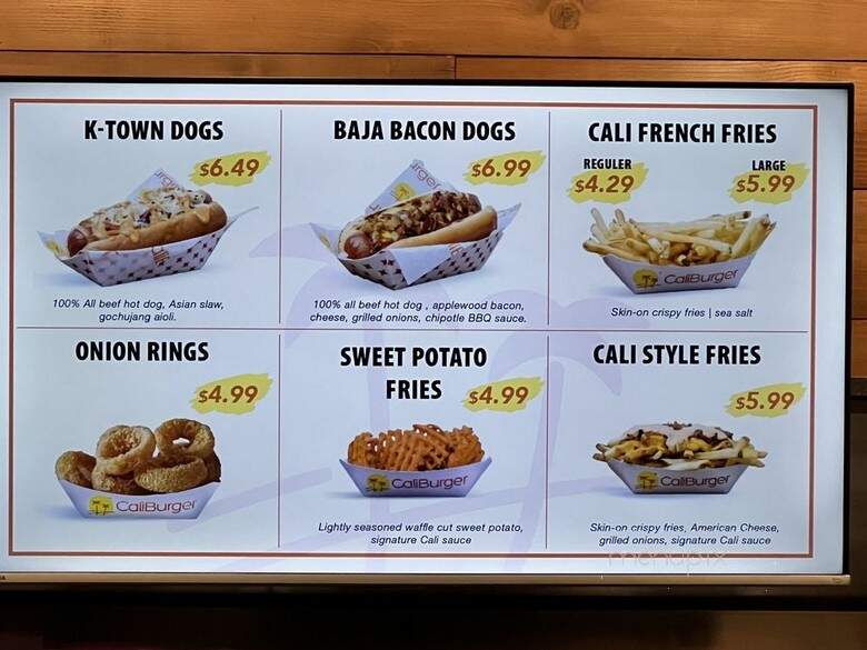 CaliBurger - Lynnwood, WA menu_pic