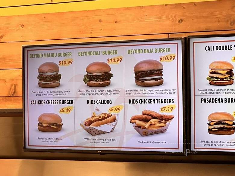 CaliBurger - Lynnwood, WA menu_pic