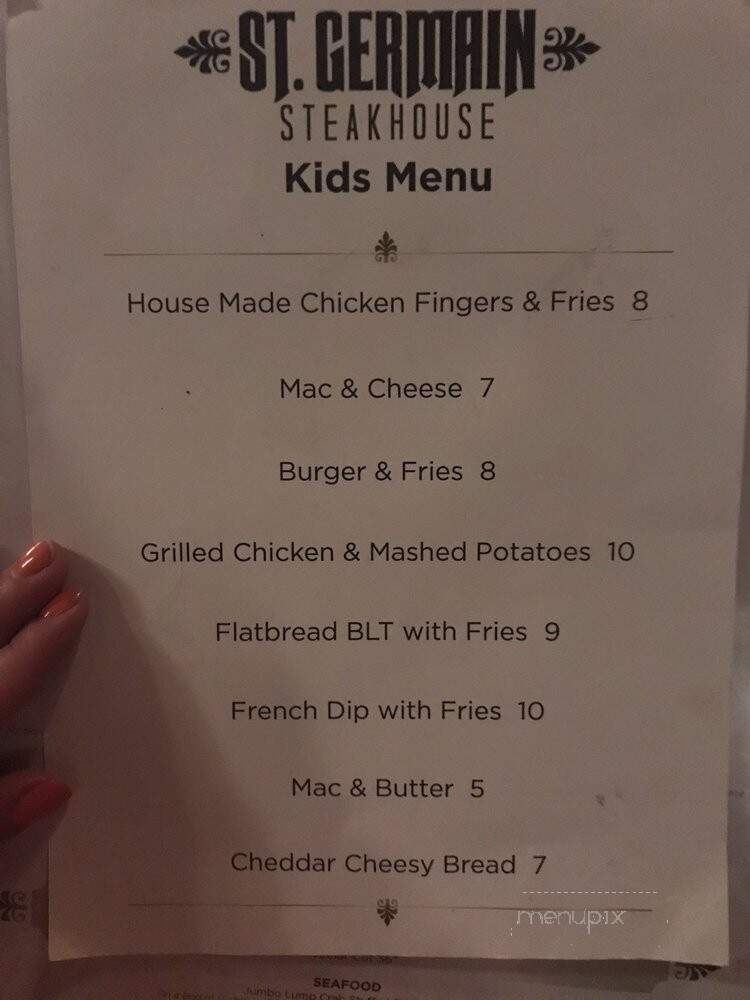 St. Germaine Steakhouse - Naples, FL menu_pic