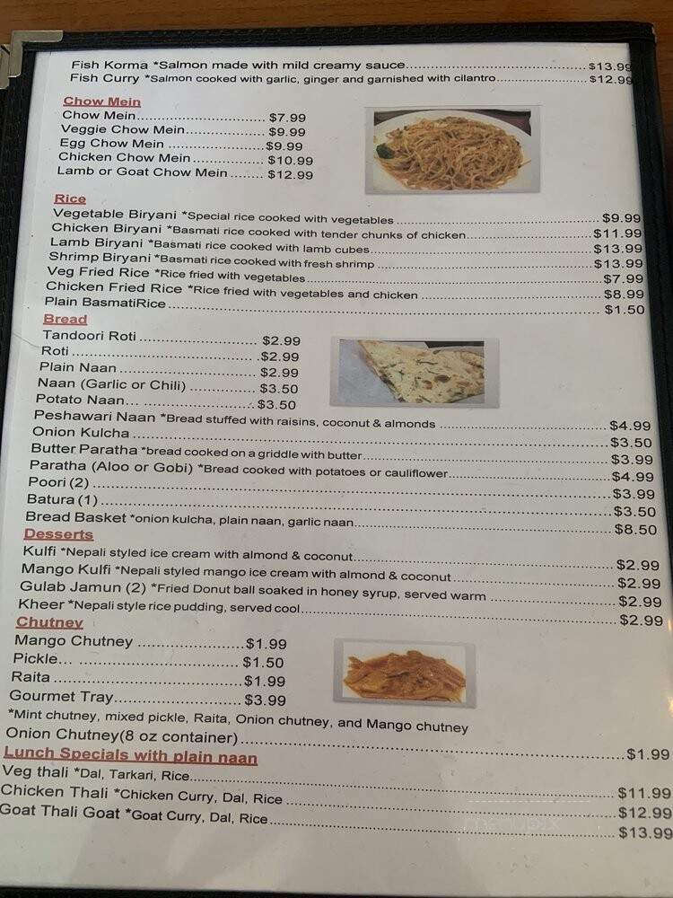 Himalayan Range Nepali Restaurant - Cary, NC