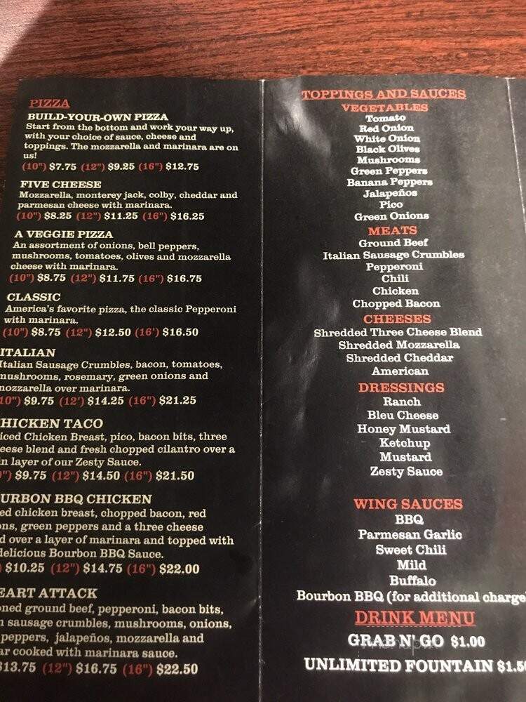 The Kitchen - Richmond, KY menu_pic