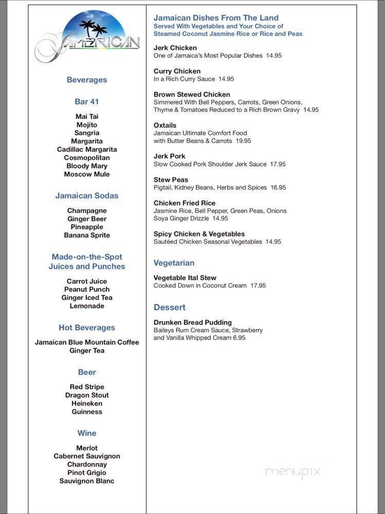 Jamerican Cuisine - Boynton Beach, FL menu_pic