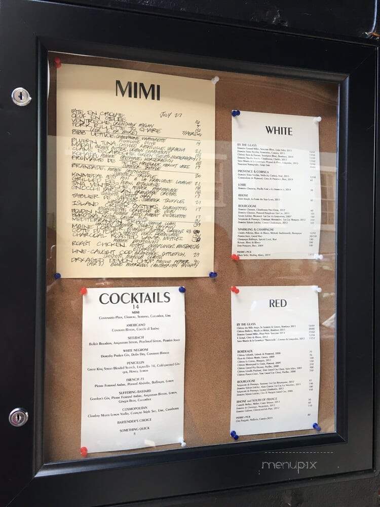 MIMI - New York, NY menu_pic