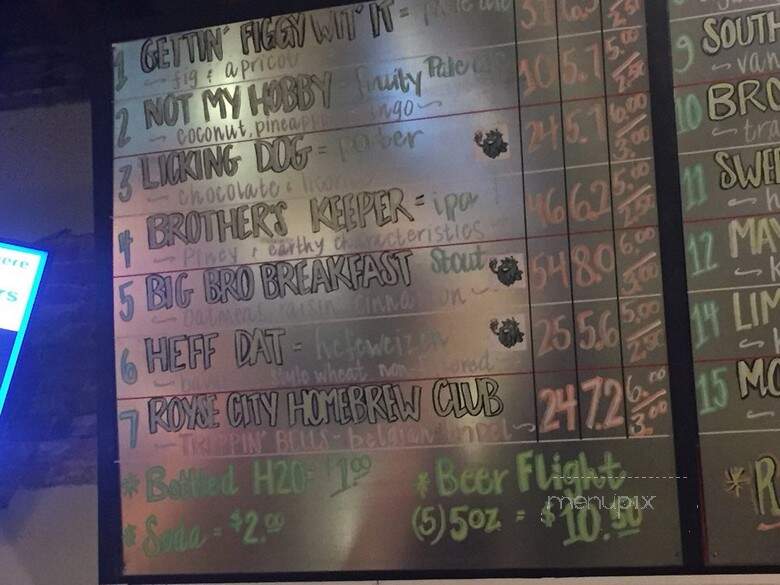 Thirsty Bro Brewing - Royse City, TX menu_pic