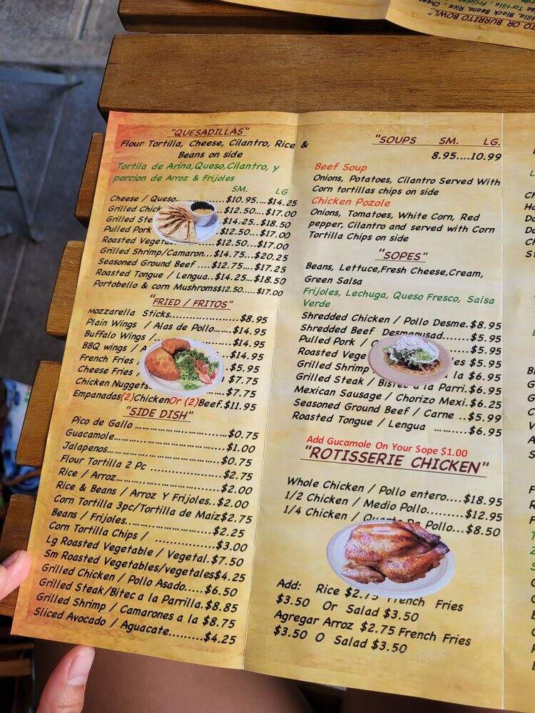 Taqueria Maria & Ricardo - Brooklyn, NY menu_pic