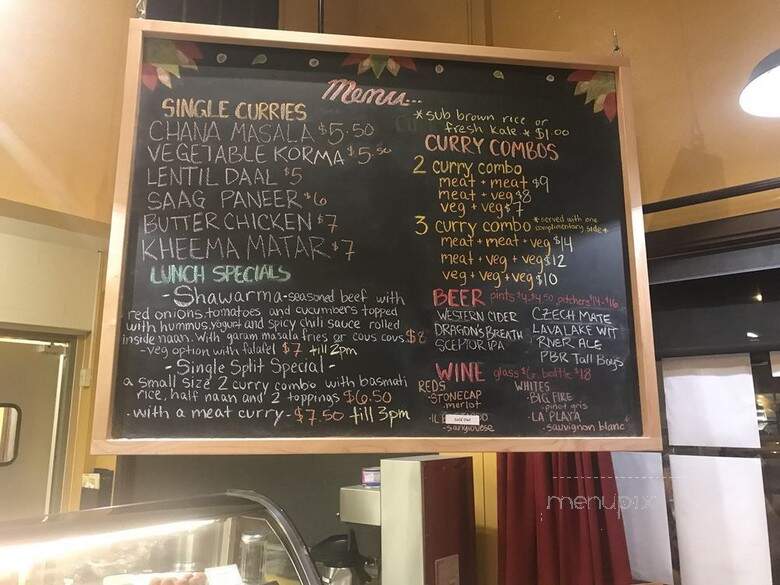 Masala - Missoula, MT menu_pic