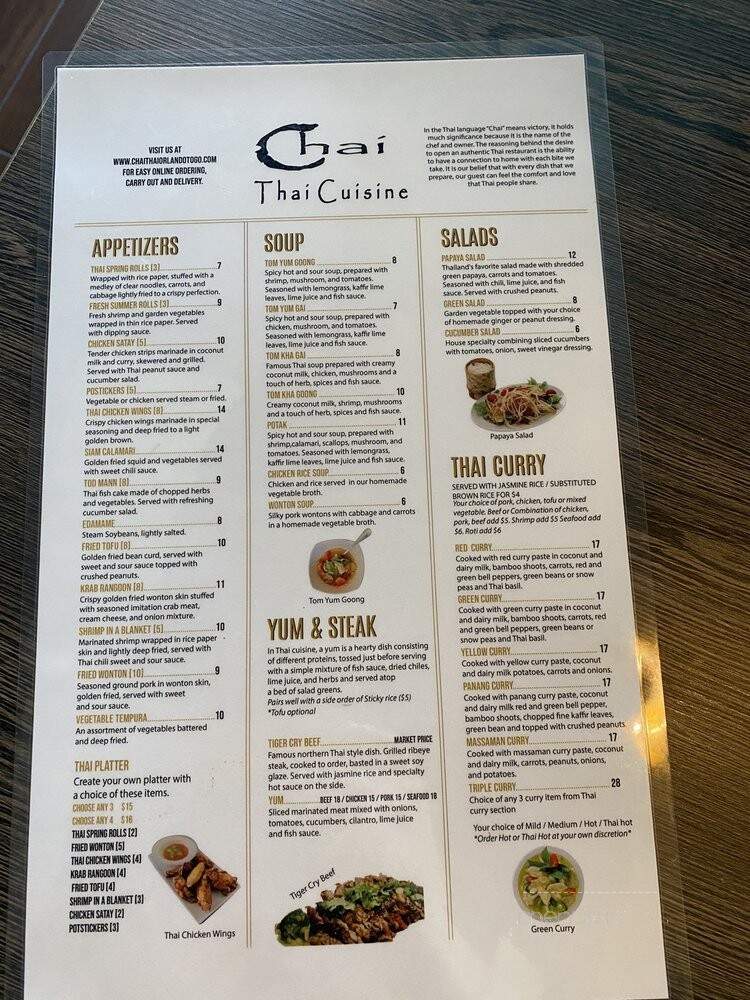 Chai Thai Cuisine - Orlando, FL