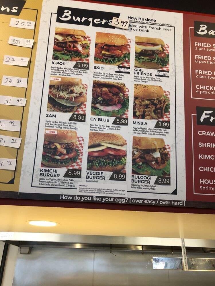 K-Pop Burger Frisco - Frisco, TX menu_pic