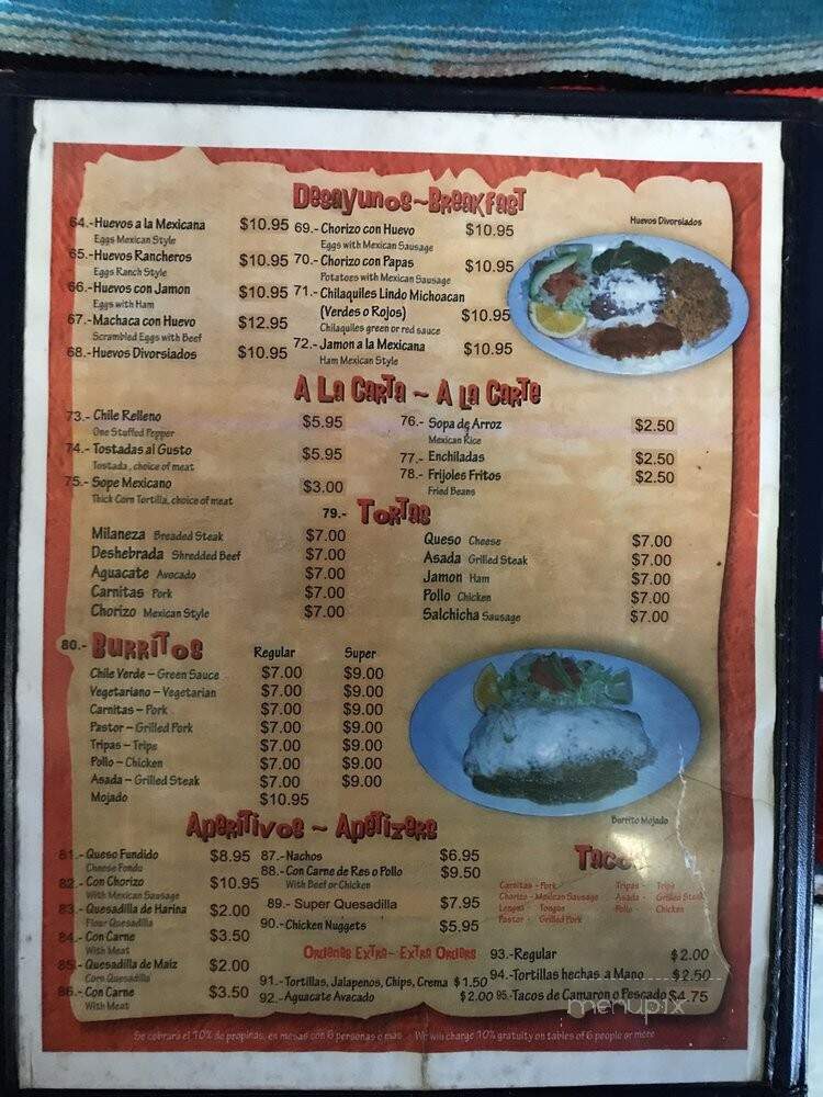 Molcajetes Apatzingan - Sacramento, CA menu_pic