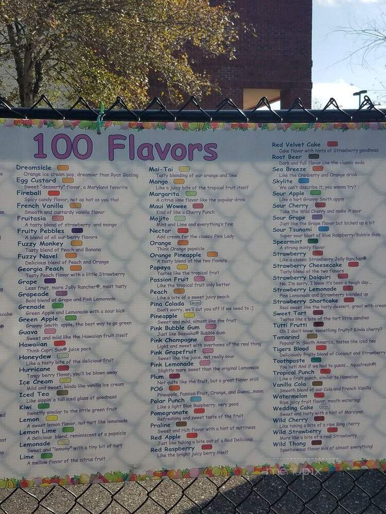 Pelican's Snoballs - Virginia Beach, VA menu_pic