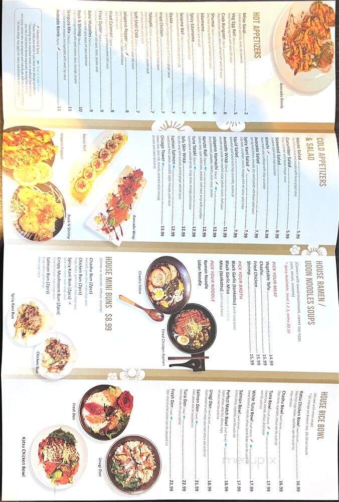 Kimura Sushi - Chicago, IL menu_pic