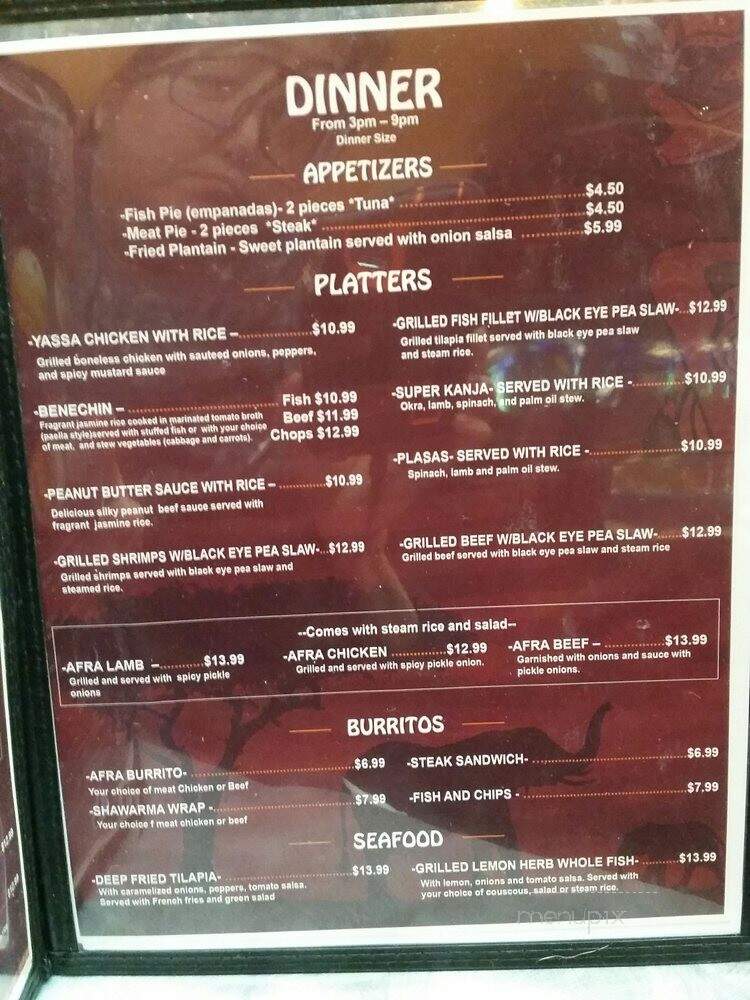 Bantaba - Lynnwood, WA menu_pic