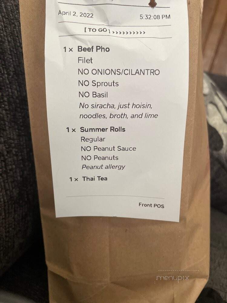 Pho is for Lovers - Richardson, TX menu_pic