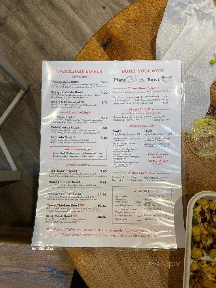 Real Food Eatery - Philadelphia, PA menu_pic