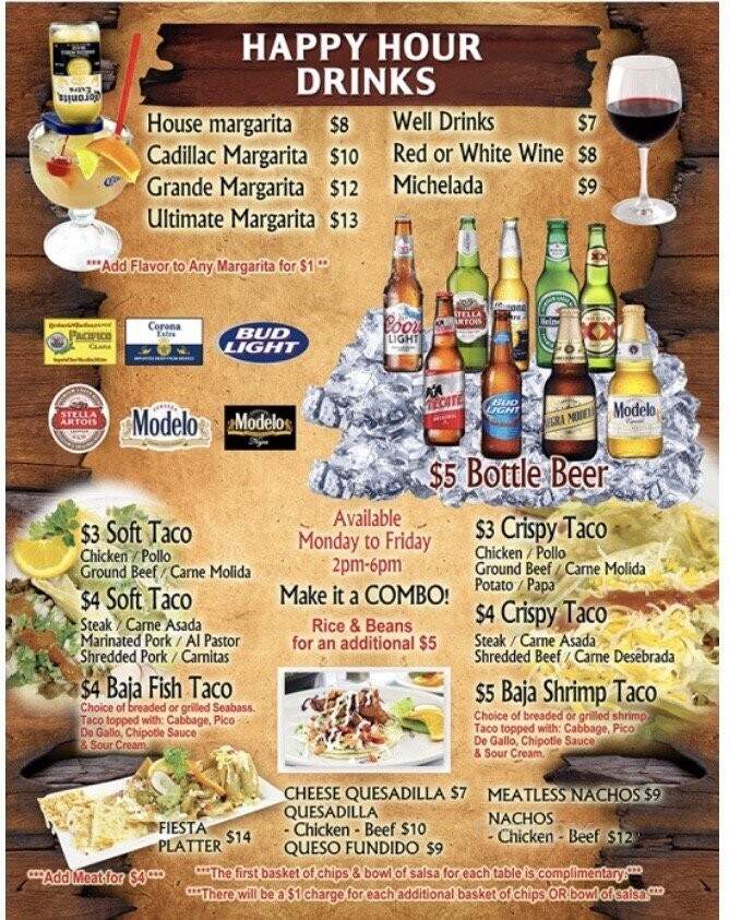 Fiesta Martin Bar & Grill - Inglewood, CA menu_pic