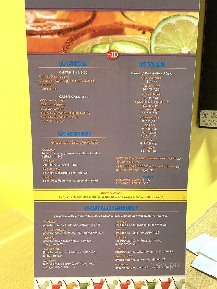 Loteria Grill - Los Angeles, CA menu_pic