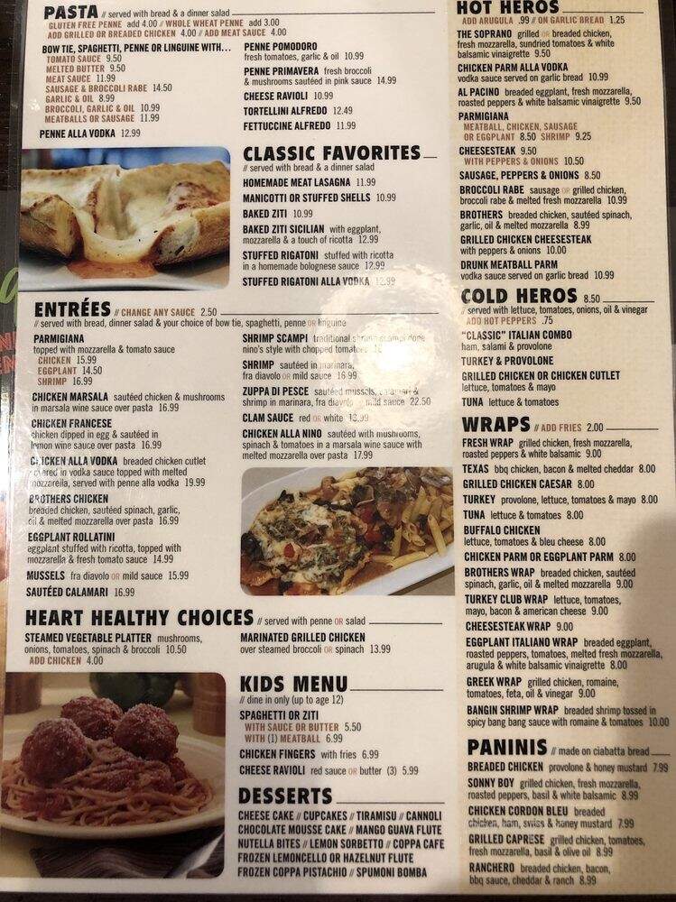 Nino's Pizzeria & Restaurant - Hillsdale, NJ menu_pic