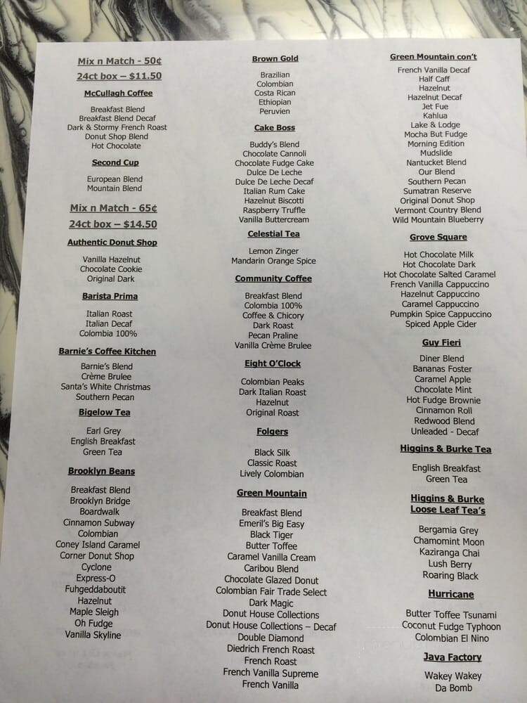 Kcup Krazy - Tonawanda, NY menu_pic