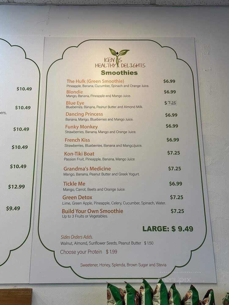 Ken's Healthy Delights - Miami, FL menu_pic