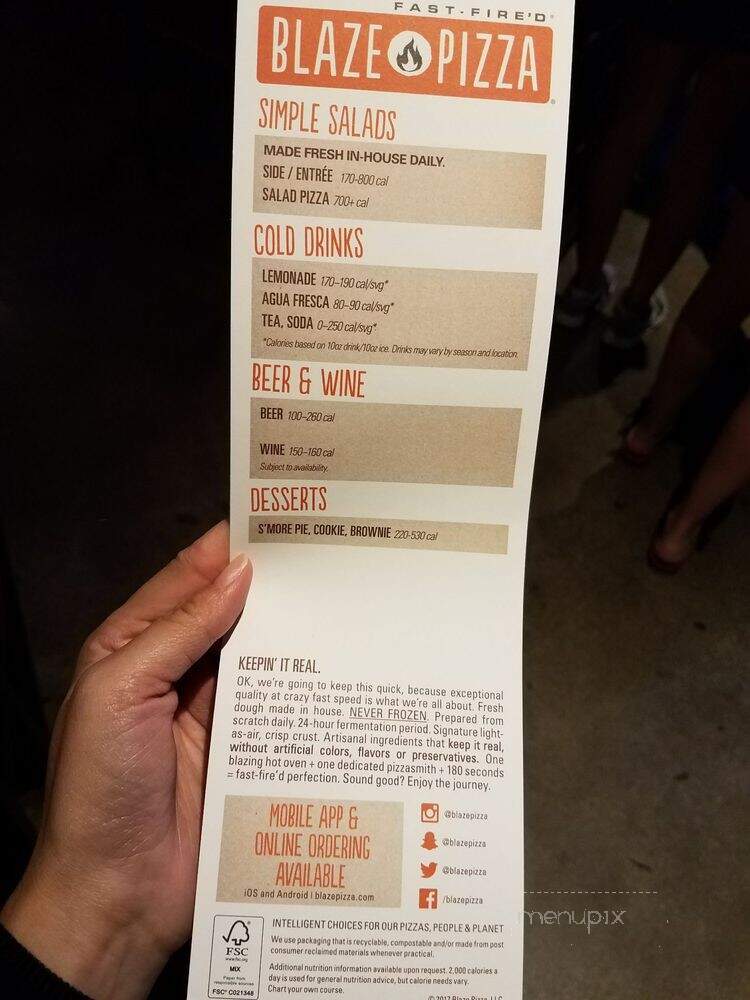 Blaze Fast-Fire'd Pizza - Hawthorne, CA menu_pic