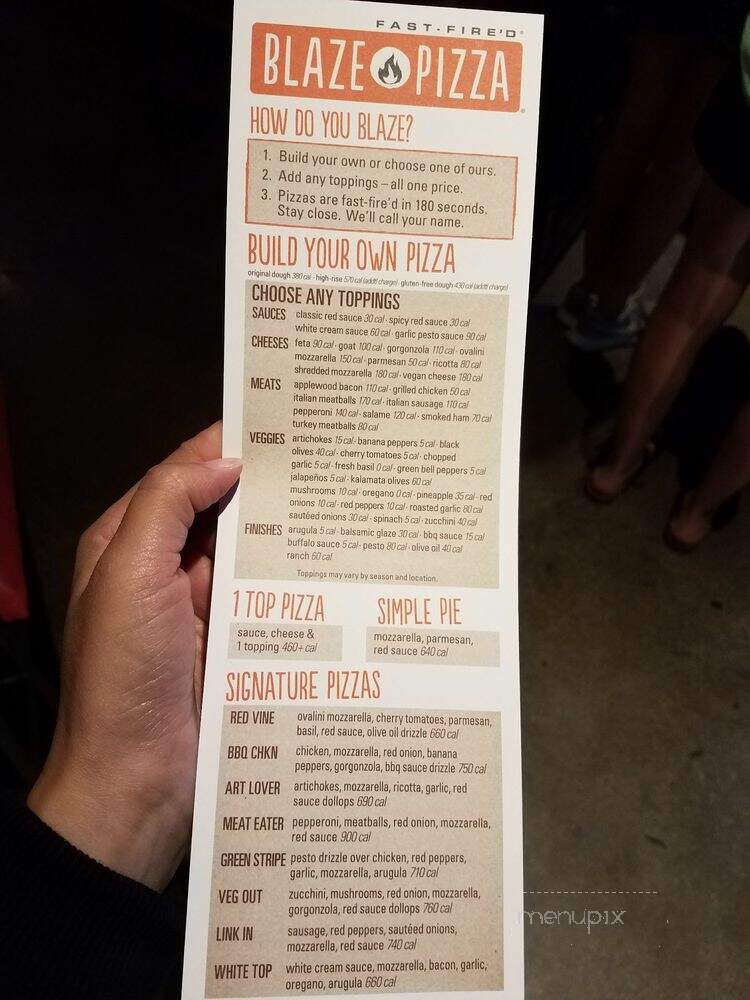 Blaze Fast-Fire'd Pizza - Hawthorne, CA menu_pic