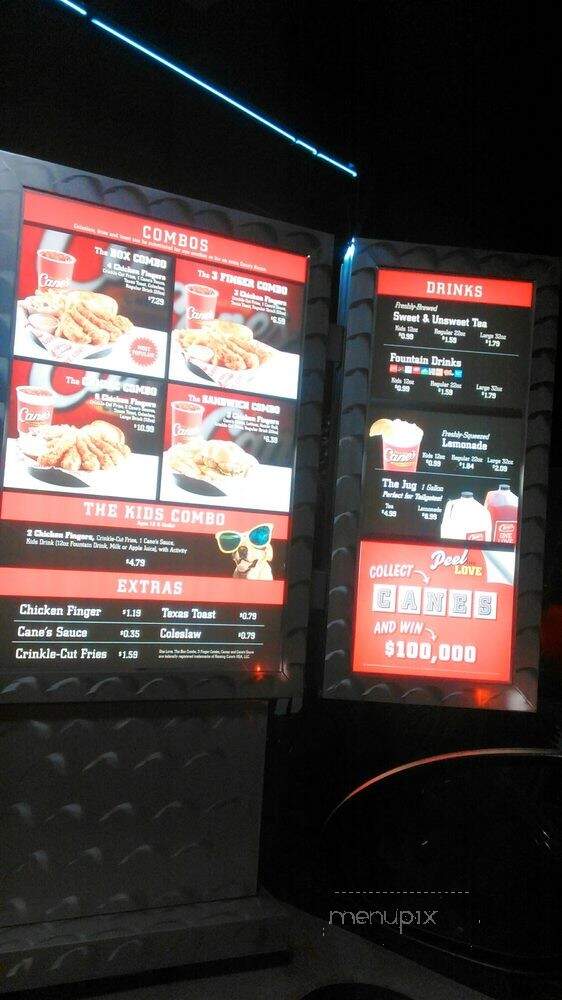 Raising Cane's Chicken Fingers - Metairie, LA menu_pic
