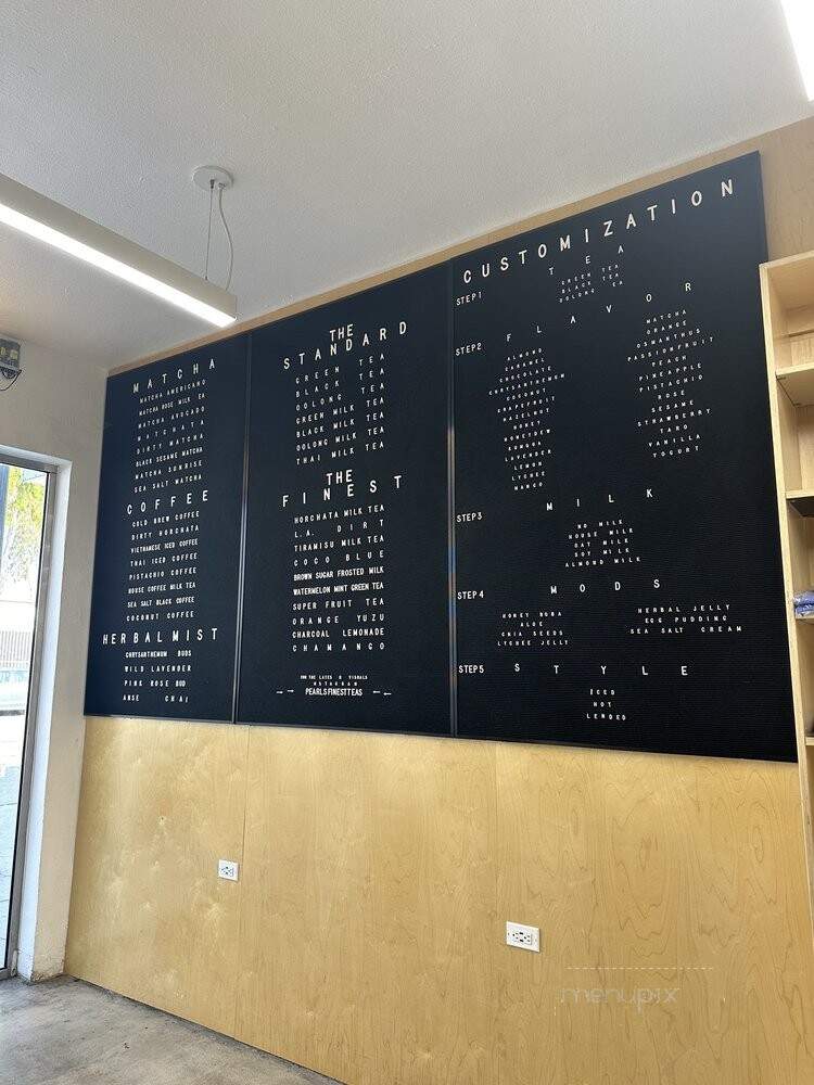 Pearl's Finest Teas - Los Angeles, CA menu_pic