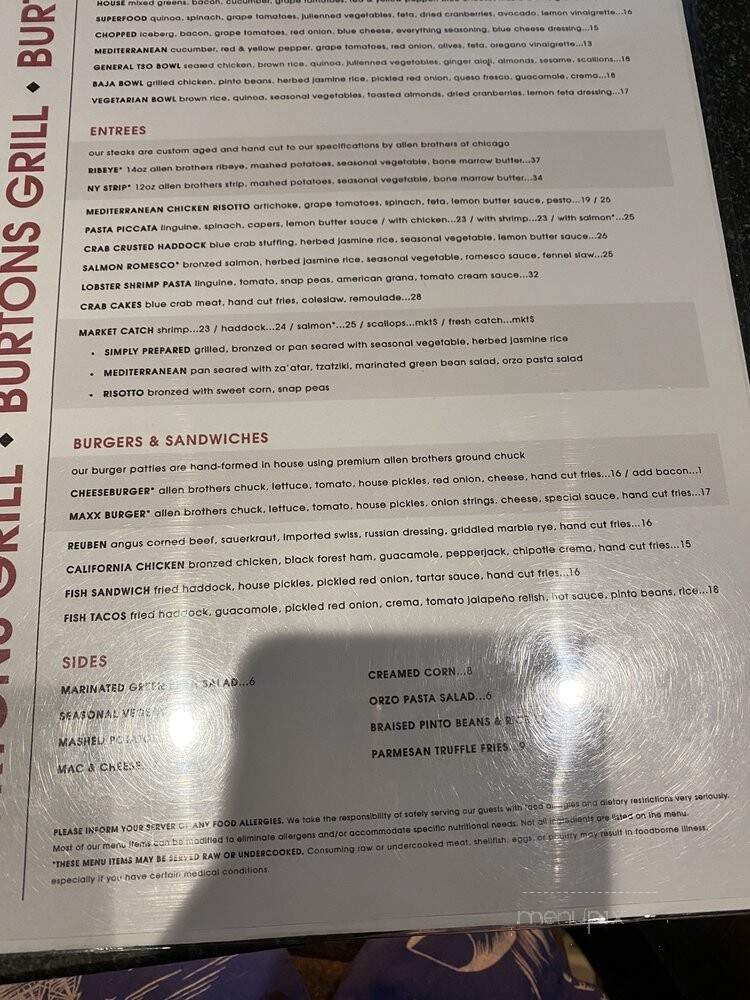 Burtons Grill & Bar of Sterling - Sterling, VA menu_pic