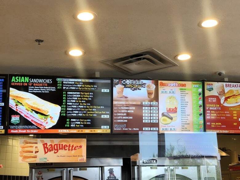 Lee's Sandwiches - Peoria, AZ menu_pic