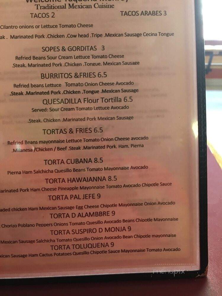 Taqueria Monroy - West Chicago, IL menu_pic