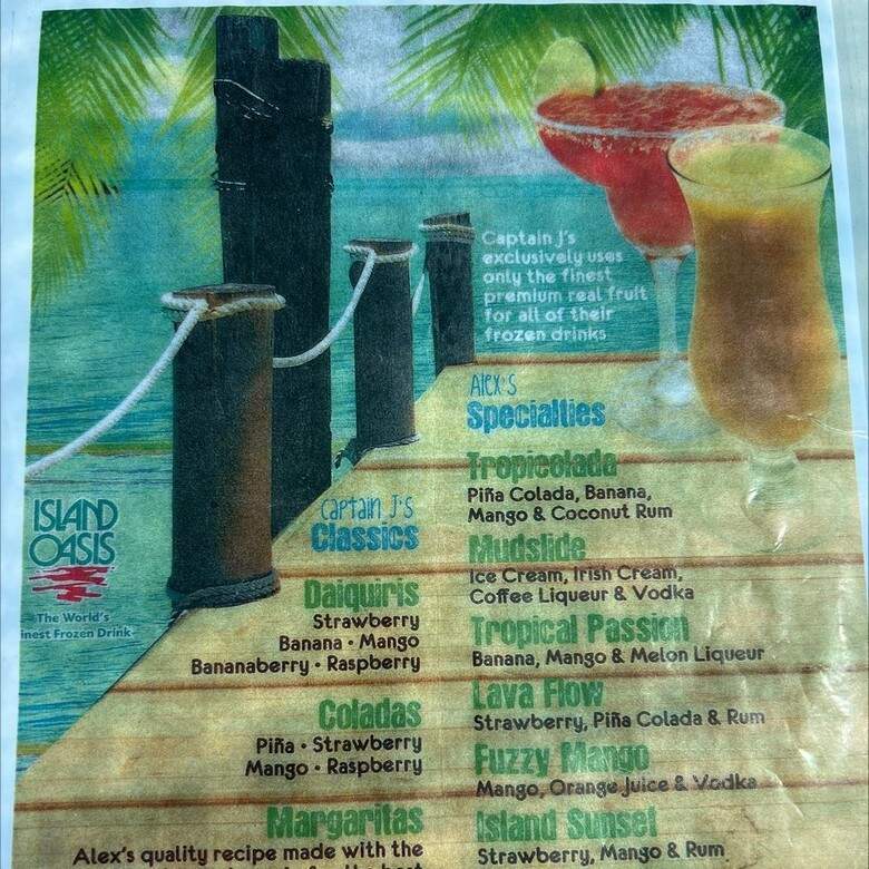 Captain Ja's Ocean Deck - Cocoa Beach, FL menu_pic
