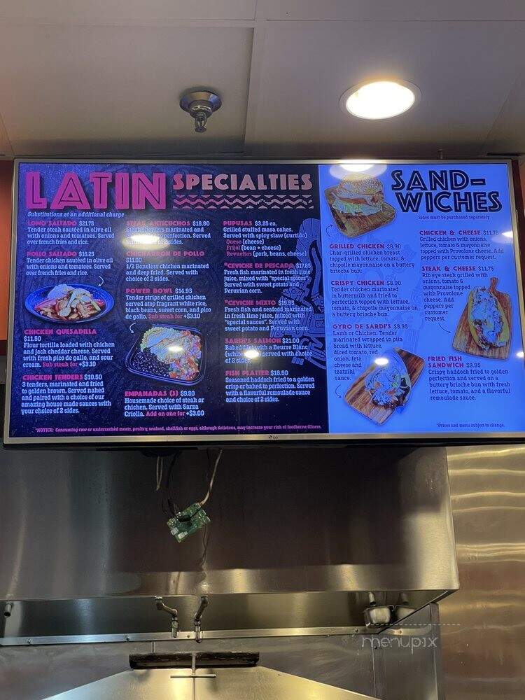 Sardis Pollo A La Brasa - Bowie, MD menu_pic