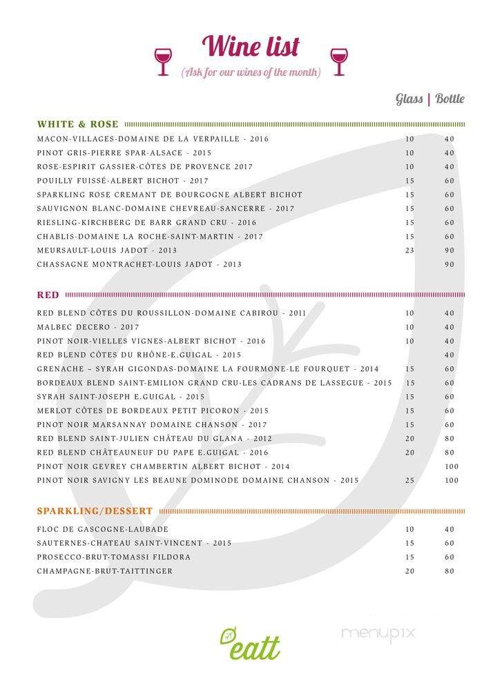 EATT Healthy Food - Las Vegas, NV menu_pic