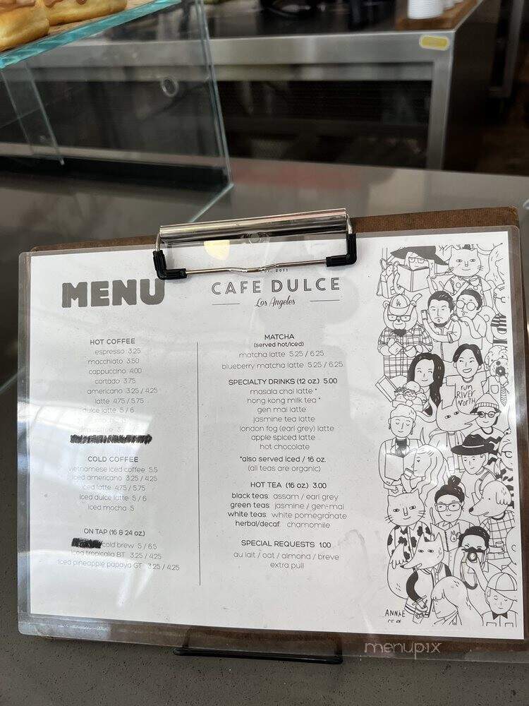 Dulce Dos - Los Angeles, CA menu_pic