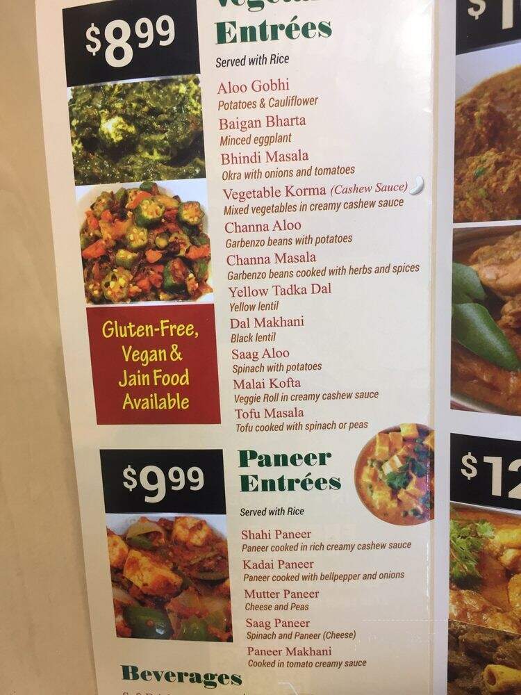 Naan N Curry - Carlsbad, CA menu_pic