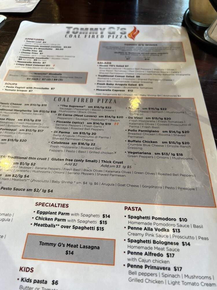 Tommy G's Pizzeria & Bar - New Orleans, LA