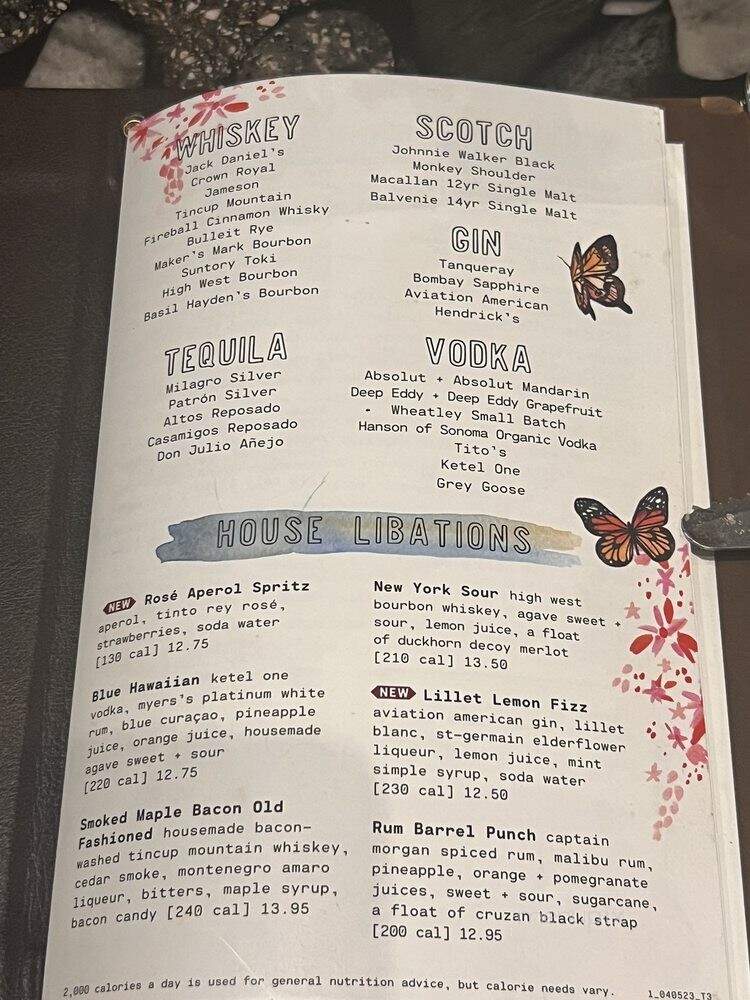 Lazy Dog Restaurant & Bar - Las Vegas, NV menu_pic