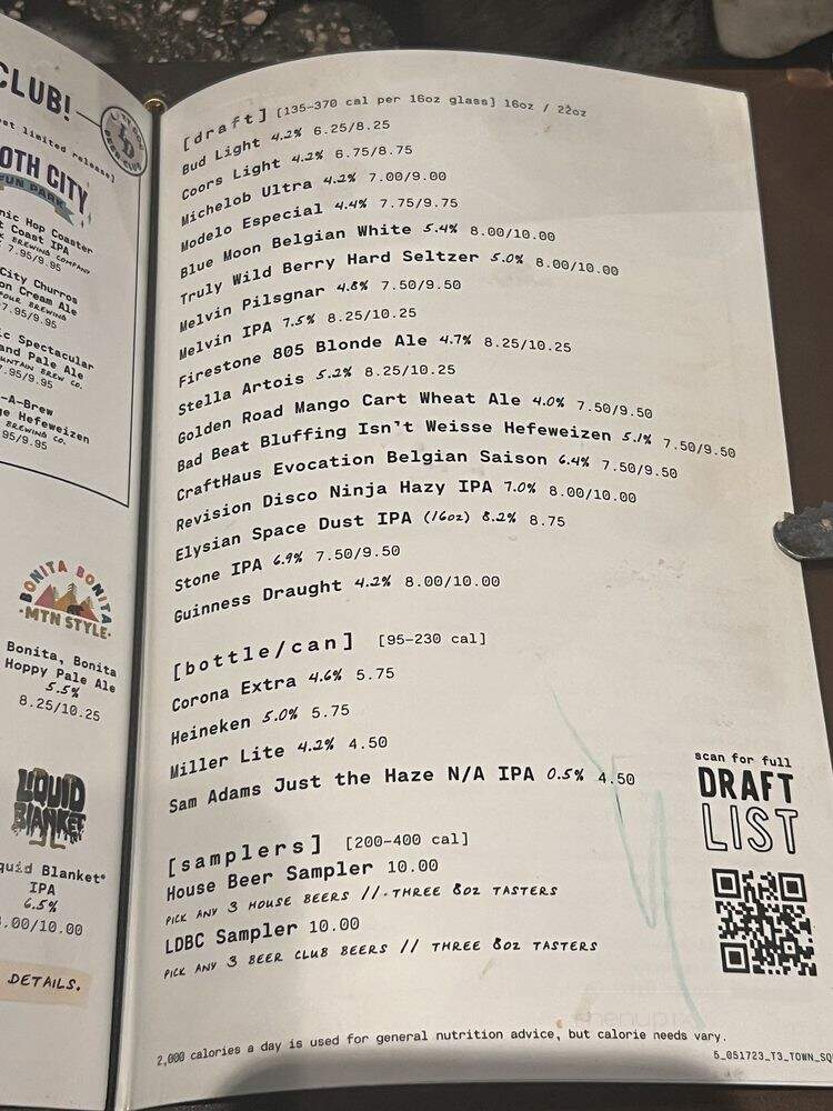 Lazy Dog Restaurant & Bar - Las Vegas, NV menu_pic