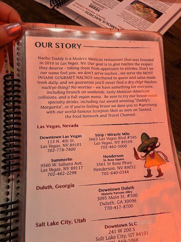 Nacho Daddy - Las Vegas, NV menu_pic