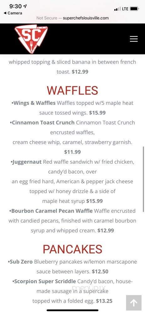 SuperChefs - Louisville, KY menu_pic